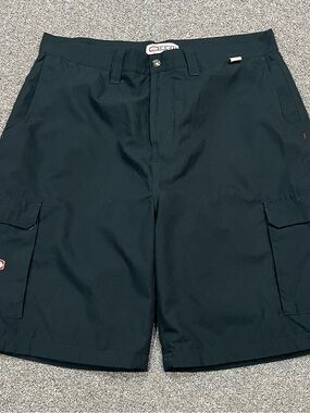 split Blue Men's Cargo Shorts with Utility Pockets